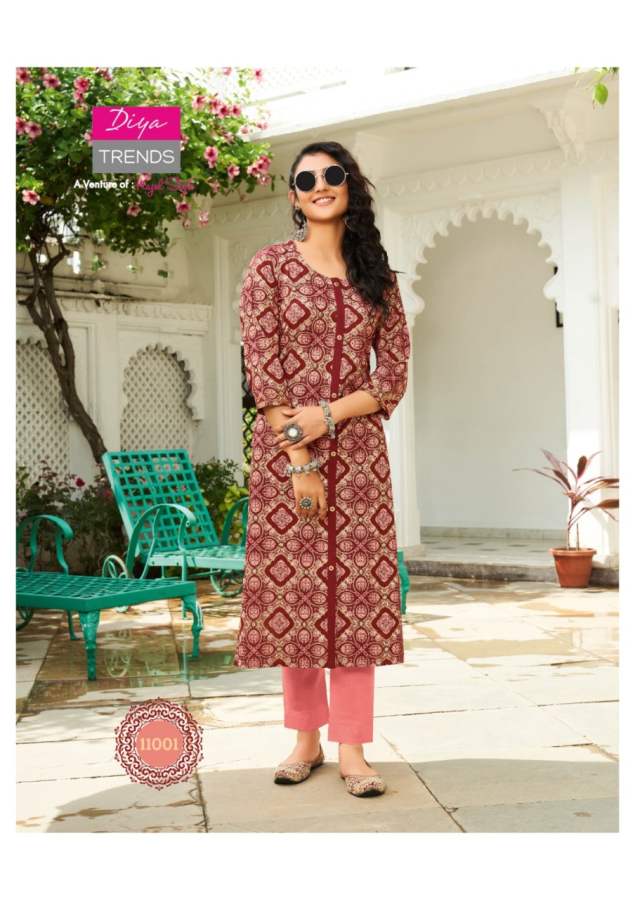 Gardencity 11 Fancy Ethnic Wear Rayon Designer Kurti Latest Collection